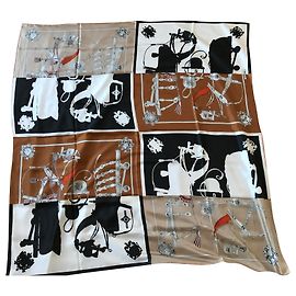 Hermès Harnais de Cour en Patch cachecol 140 Multicor