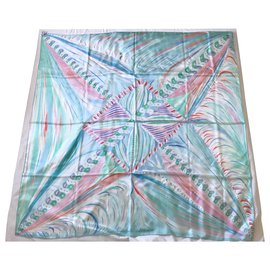 Hermès Larubizana - Sciarpa Le Bouclier de la Beaute 140 Multicolore