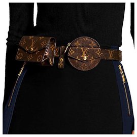 Louis Vuitton-Nuovo di zecca 2020 Tasca multipla giornaliera 30mm Dimensioni cintura 80-Marrone