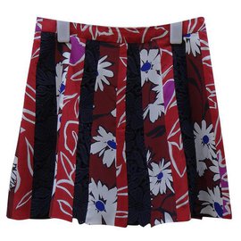 Nina Ricci-Skirts-Red,Multiple colors,Navy blue