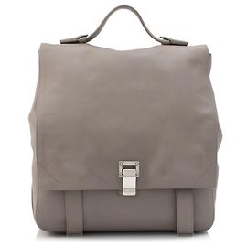 Proenza Schouler Gray Courier Leather Backpack Grey