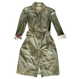 Burberry Brit Vestidos Caqui