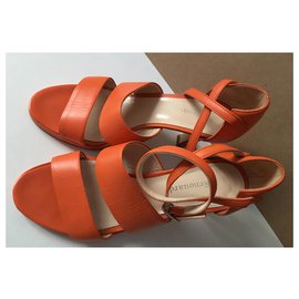 Autre Marque-Sandales à talons  RENOUAR 36 IT ( 37 FR).-Orange