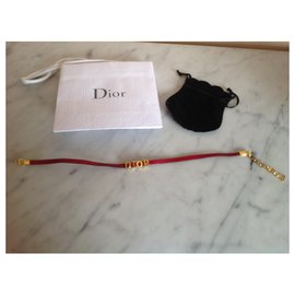 Christian Dior-gargantilha-Vermelho