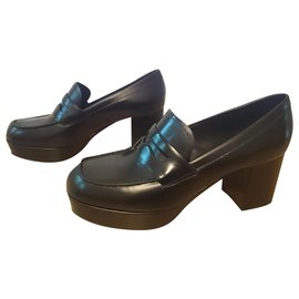 Prada-Prada Loafers, size 38,5-Black