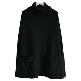 Joseph Kaschmir Luxe Cape Sweater Schwarz
