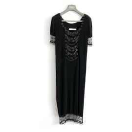 Christian Dior-SS07 Chain Trim Knit Dress-Black