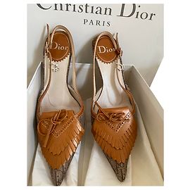 Christian Dior DIOR heels Caramel