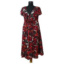 John Rocha Kleid Mehrfarbig Polyester Mehrfarben