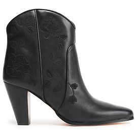 Kate Spade Western Leather Boots Black