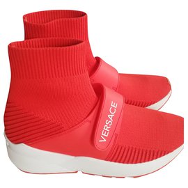 Versace Ankle Boots Orange Orange