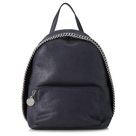 Stella Mc Cartney Stella McCartney Blue Falabella Shaggy Deer Rucksack Blau Dunkelblau