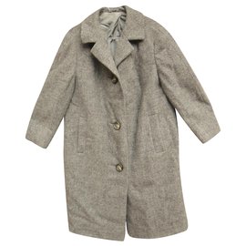 Autre Marque-cappotto vintage in Harris Tweed t 38-Grigio