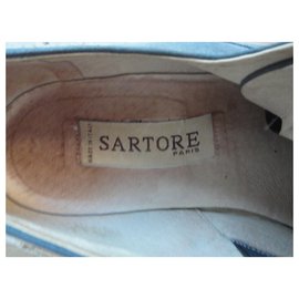 Sartore-Wildleder Oxford Sartore Modell Sabah p 39-Hellblau