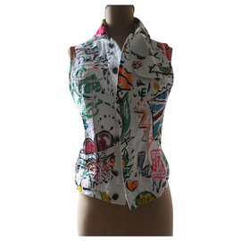 Dolce & Gabbana-Top / giacca Arty, Taglia S.-Multicolore