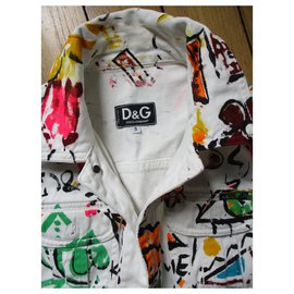 Dolce & Gabbana-Top / giacca Arty, Taglia S.-Multicolore