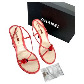 New Chanel Sandals 38,5 Pink