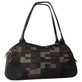 Russell & Bromley-Handtasche mit Vorhängeschloss-Schwarz,Mehrfarben 
