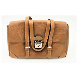 Louis Vuitton Ségur em couro epi marrom Marrom