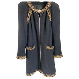 Chanel Chaquetas Negro Dorado