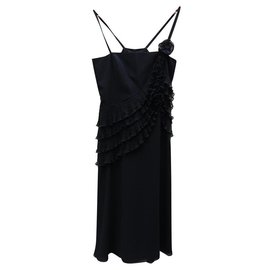 Robe Escada noire en polyester taille 40 Noir