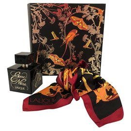 Set profumo e sciarpa LALIQUE "Black Ink" Nero
