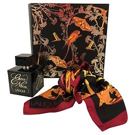 Conjunto de perfume e cachecol LALIQUE "Black Ink" Preto
