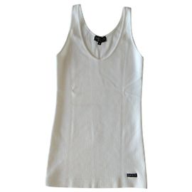 GUCCI White Cottone Top Branco