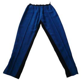 Céline-CELINE – PANTALON BLEU ET NOIR T34 NEUF-Bleu,Bleu foncé