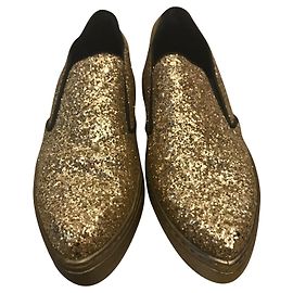 Pinko Sneaker glitterate D'oro