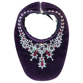 Collier bavoir Mary Katrantzou en velours multicolore Multicolore