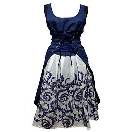 Autre Marque Save The Queen Vestidos Branco Azul