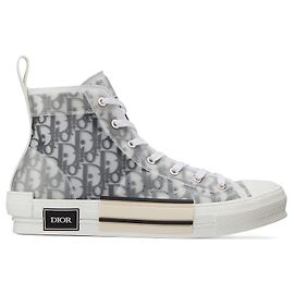 DIor Mens B23 Baskets montantes Blanc