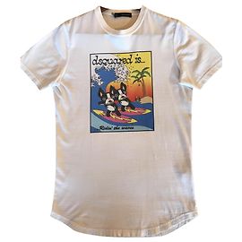 Dsquared Dsquared2 T-shirt da ressaca do buldogue francês Branco