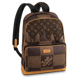 Louis Vuitton-Mochila LV x Nigo Campus-Castaño