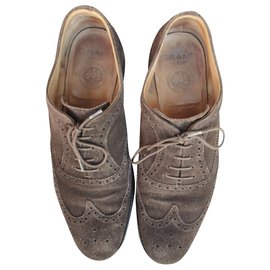Autre Marque-zapatos brogue de ante Joseph Cheaney p 41-Castaño