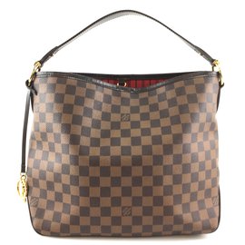 Louis Vuitton-Toile Louis Vuitton Delightful PM Damier Ébène-Marron