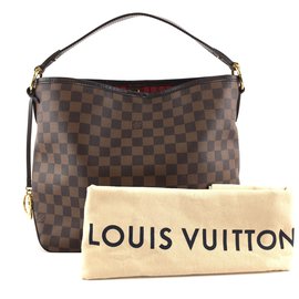 Louis Vuitton-Toile Louis Vuitton Delightful PM Damier Ébène-Marron