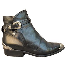 vintage boots Sartore p 35 Black