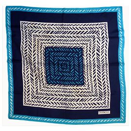 Givenchy Seiden Schals Blau