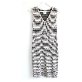 Chanel SS11 Candy Stripe Boulce Strickkleid Mehrfarben