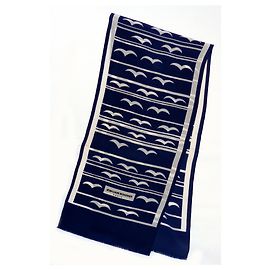 Jean Louis Scherrer sciarpe Blu navy