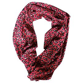 Marc by Marc Jacobs Bufanda Chal Algodón Cepillado Estampado Leopardo Rosa Rosa