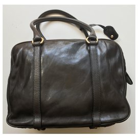 D&G-Allyson Leather Bag-Brown