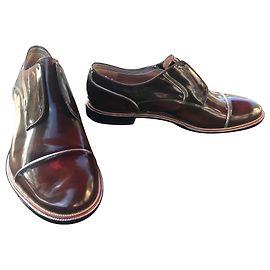Fratelli Rosseti Brown Patent Leather Derbies Brown