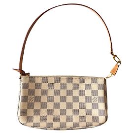 Pochette accessoires Louis Vuitton NM beige en toile Beige