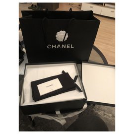 Chanel-Sandálias espartanas-Cinza antracite