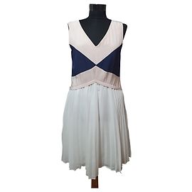 Vestido Tommy Hilfiger de seda y algodón Multicolor