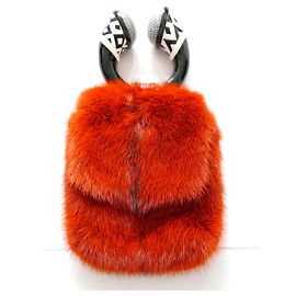 Tom Ford AW13 Mink Bangle Pulseira Mini Bag Laranja