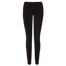 7 For All Mankind Röhrenjeans aus Stretch-Samt NEU Schwarz